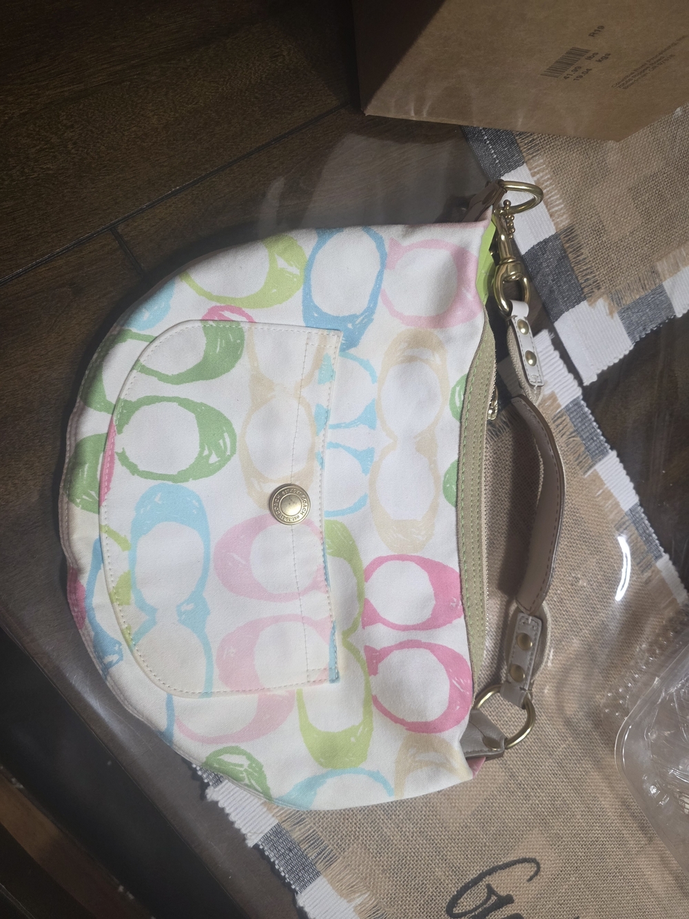 Coach Pastel Hobo  Shoulder Bag